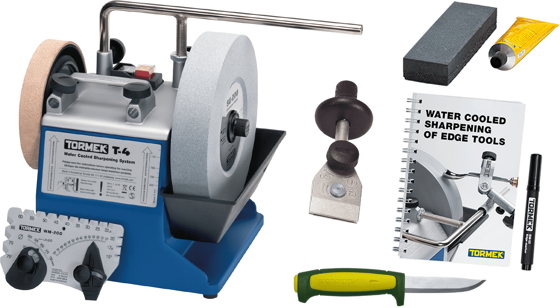 T-4 Nassschleifmaschine inkl. KJ-45 und Tormek Messer