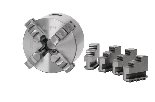 OPTIMUM Vierbacken-Drehfutter Guss, zentrisch spannend Ø 125 mm 3442812